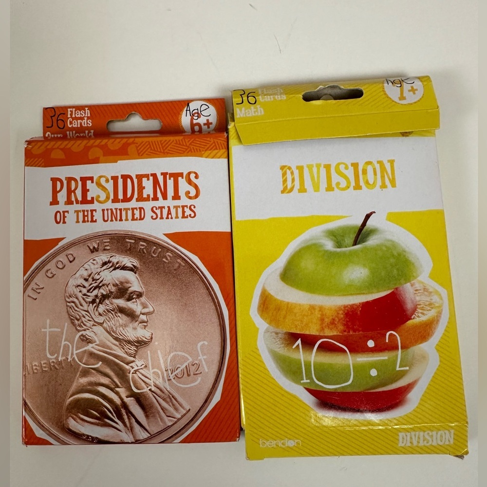 Flash cards for learning: US Presidents and Division
